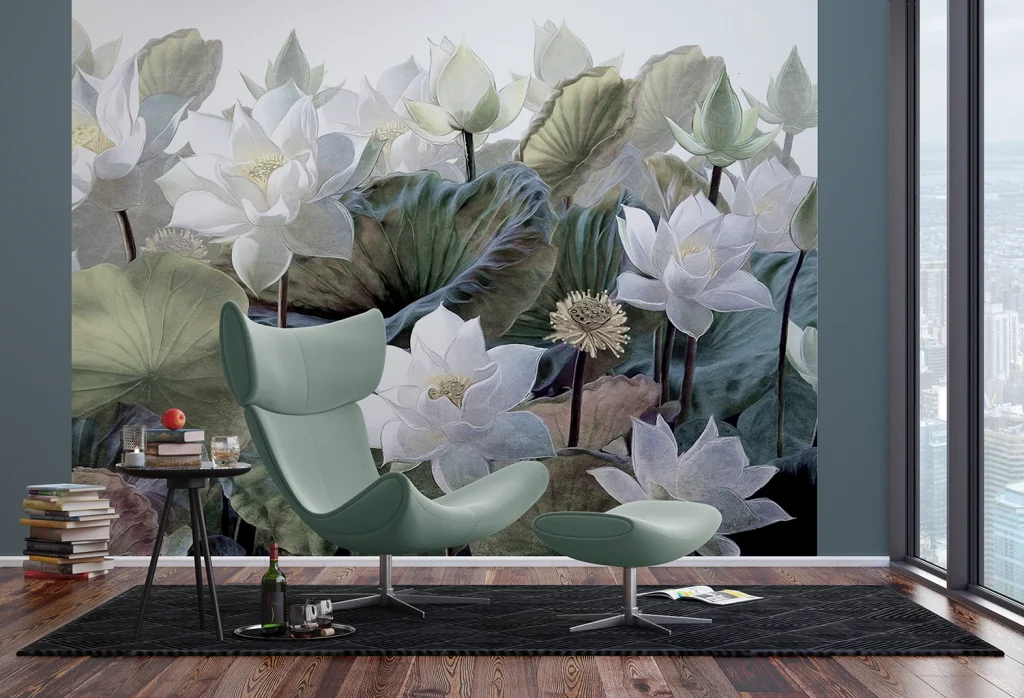 Wall Mural Emboss Flowers, Made to Measure, FTNS 1254 3