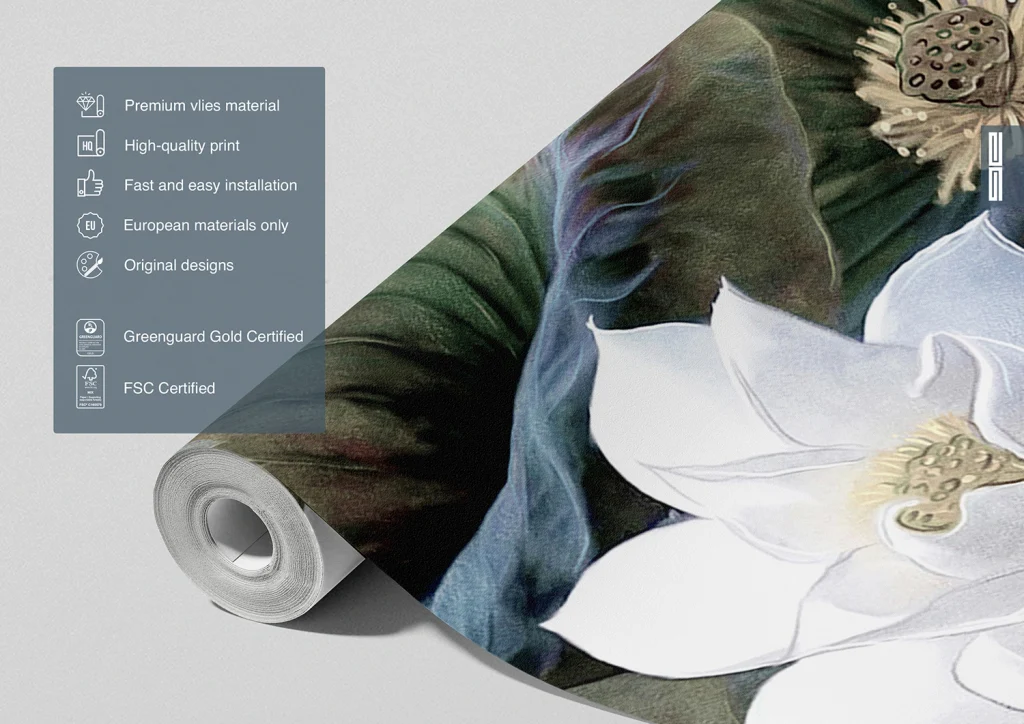 Wall Mural Emboss Flowers, Made to Measure, FTNS 1254 7