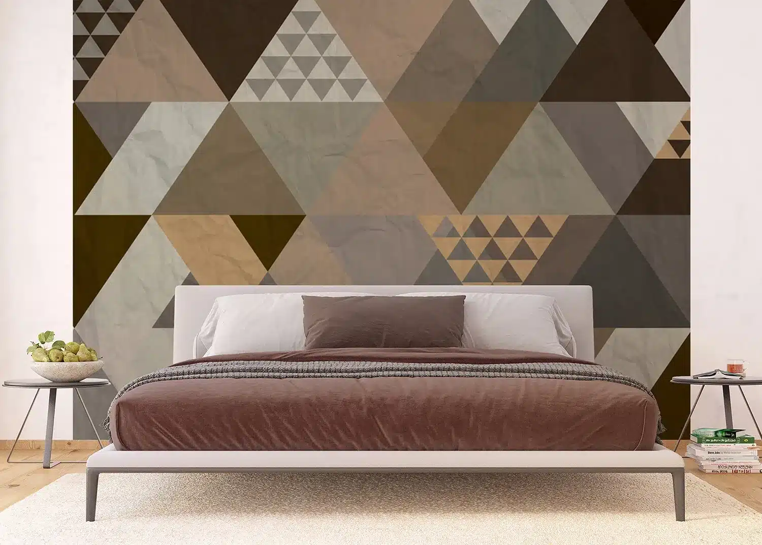 Cinnamon Triangle Abstraction | Made-to-Measure Wallpaper | Artlook | FTNS 1256 3