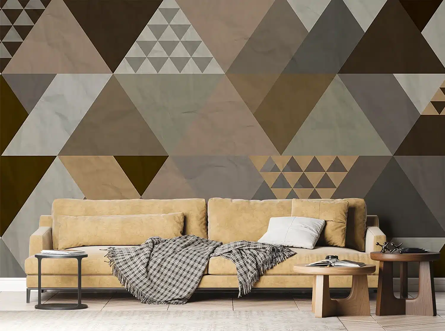 Cinnamon Triangle Abstraction | Made-to-Measure Wallpaper | Artlook | FTNS 1256 5