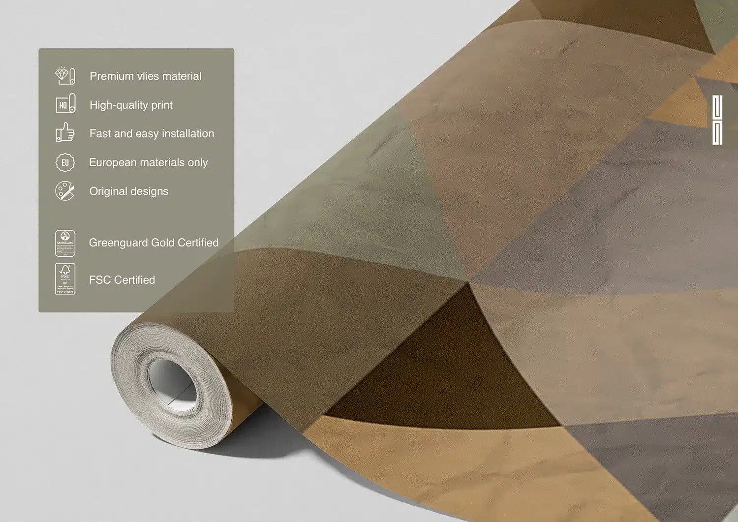 Cinnamon Triangle Abstraction | Made-to-Measure Wallpaper | Artlook | FTNS 1256 7
