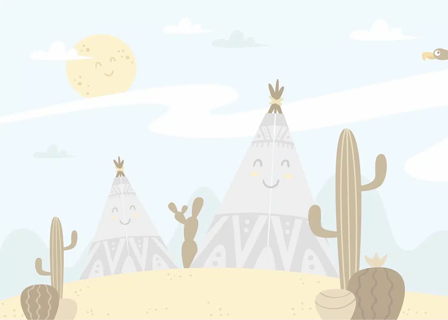 Happy Wigwam | Made-to-Measure Wallpaper | Artlook | FTNS 1268