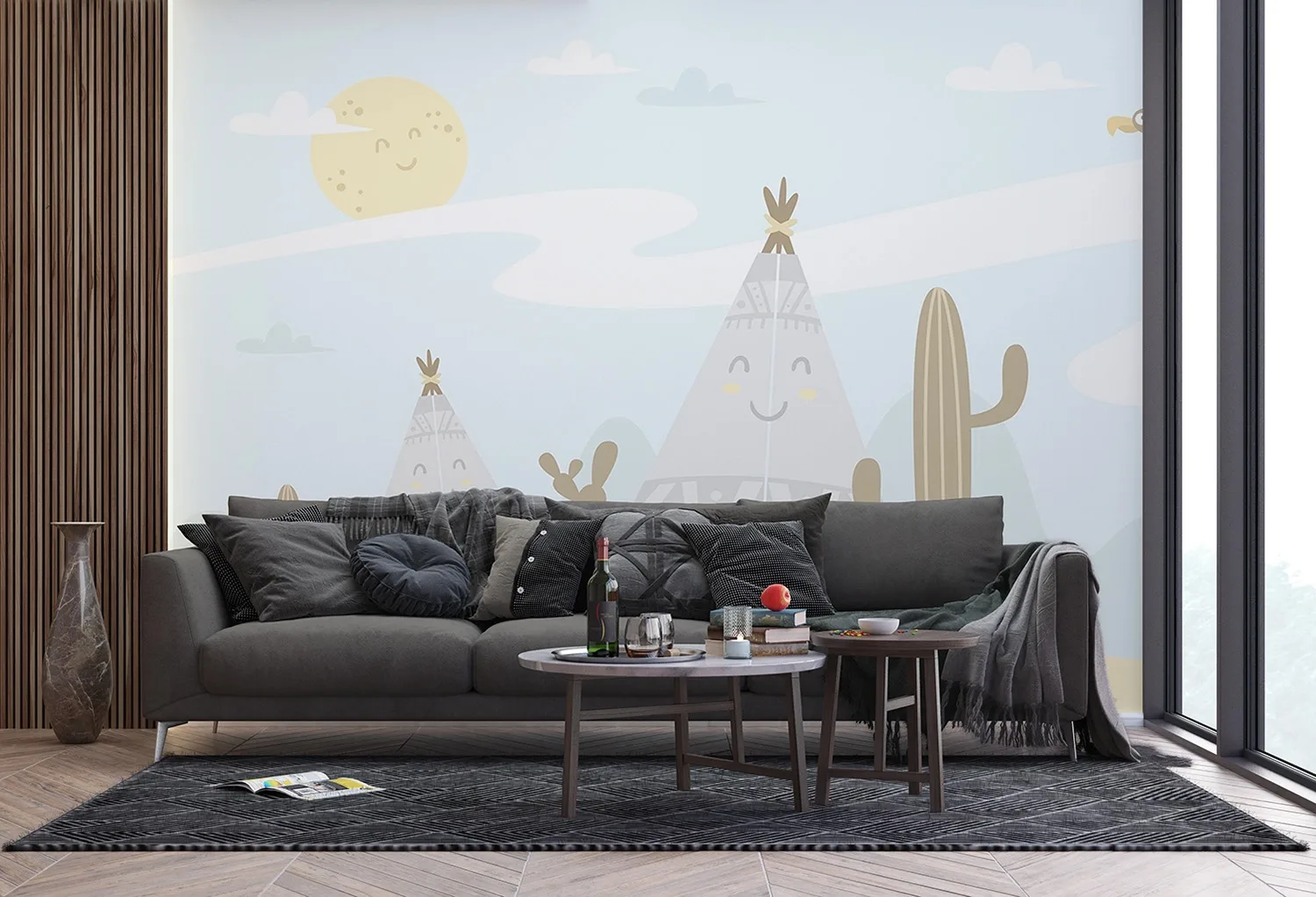 Happy Wigwam | Made-to-Measure Wallpaper | Artlook | FTNS 1268 4