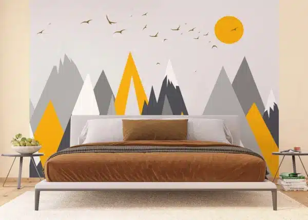 Sun Day Mountains | Made-to-Measure Wallpaper | Artlook | FTNS 1269