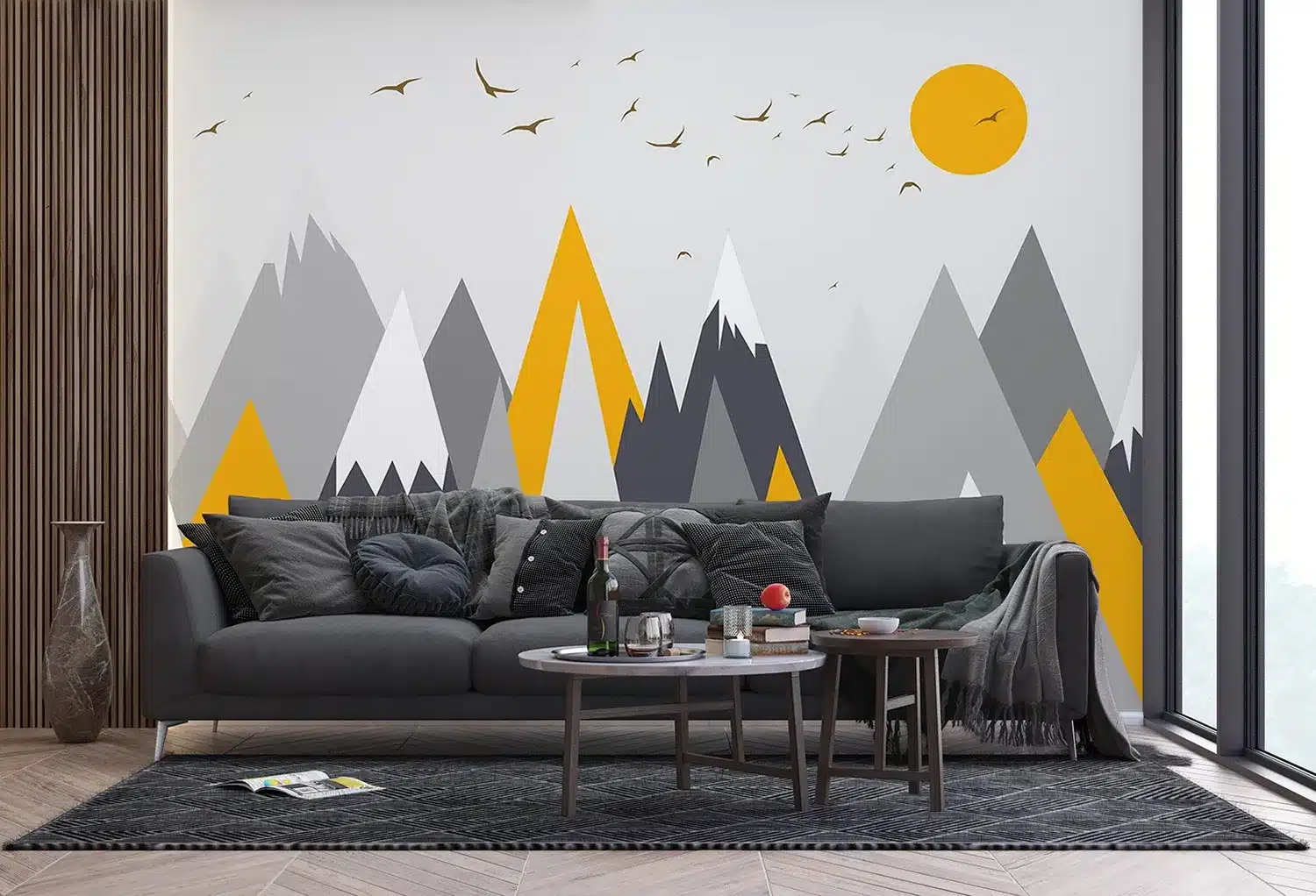 Sun Day Mountains | Made-to-Measure Wallpaper | Artlook | FTNS 1269 4
