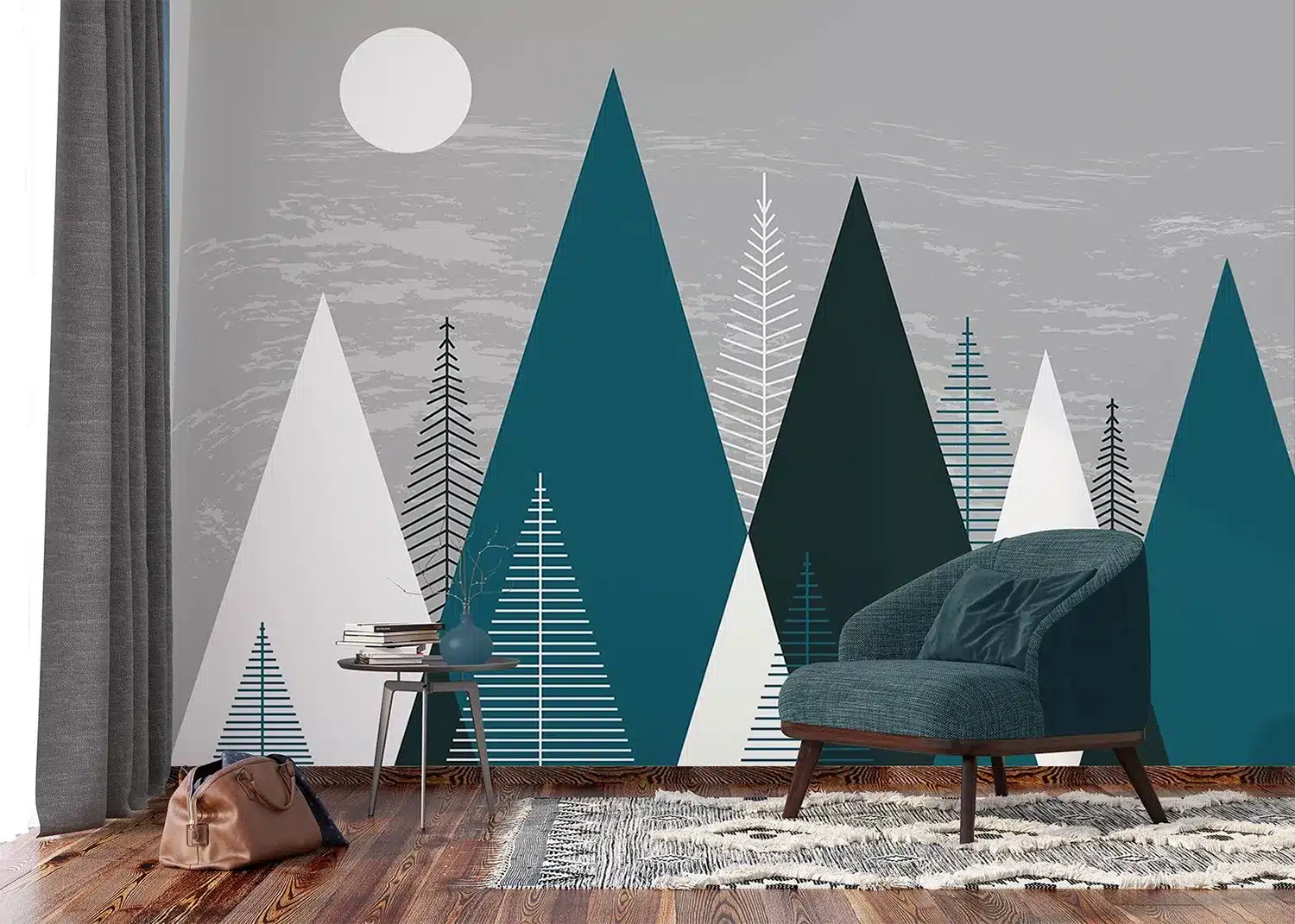 Moonlight Mountains | Made-to-Measure Wallpaper | Artlook | FTNS 1270 4