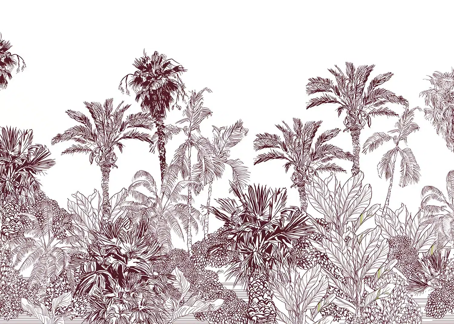 Crimson Jungle | Made-to-Measure Wallpaper | Artlook | FTNS 1273