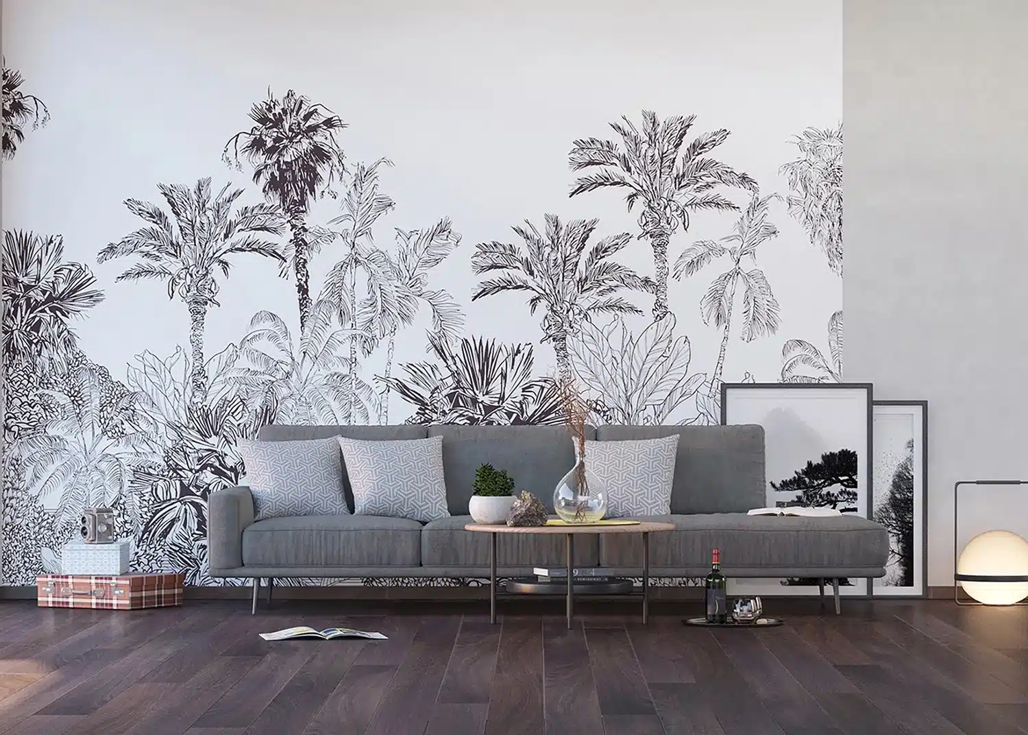 Crimson Jungle | Made-to-Measure Wallpaper | Artlook | FTNS 1273 2
