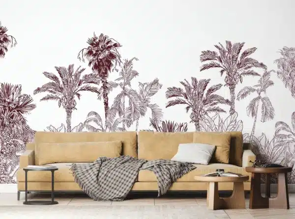 Crimson Jungle | Made-to-Measure Wallpaper | Artlook | FTNS 1273