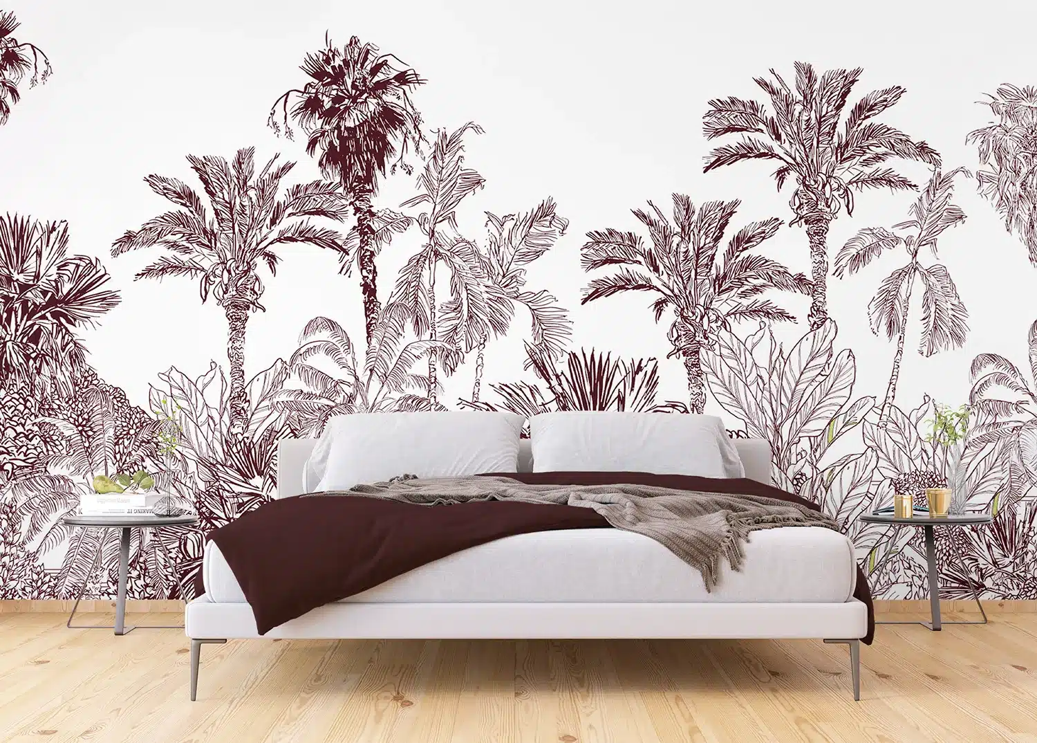 Crimson Jungle | Made-to-Measure Wallpaper | Artlook | FTNS 1273 3