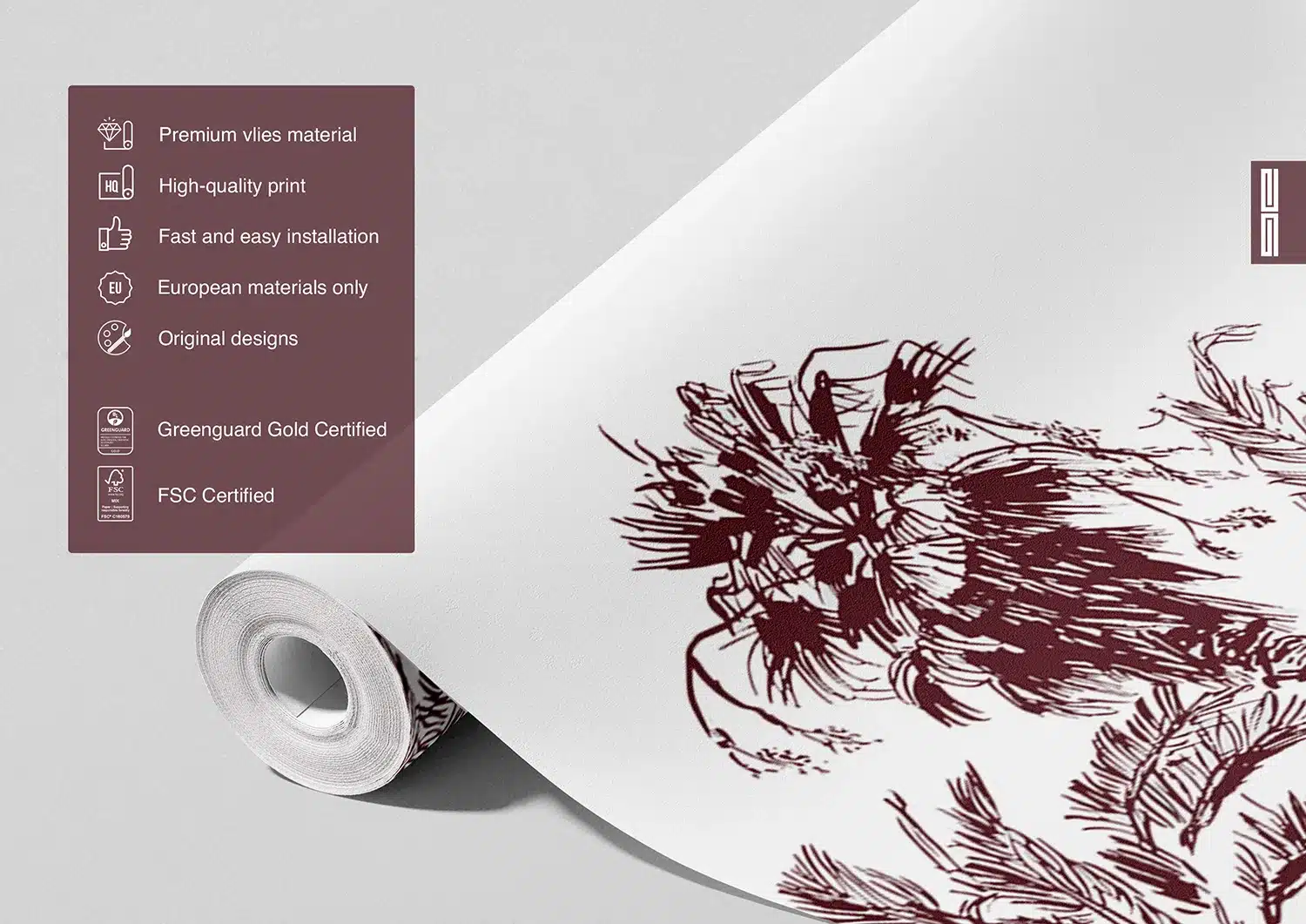 Crimson Jungle | Made-to-Measure Wallpaper | Artlook | FTNS 1273 6