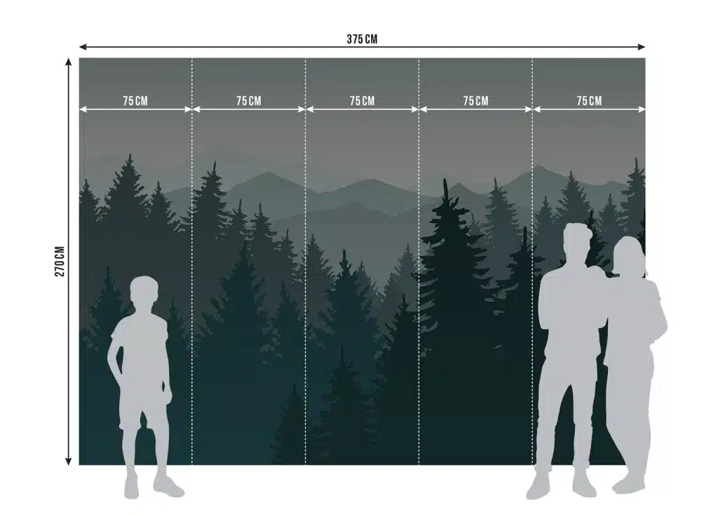 Wall Mural Deep in the Forest, Made to Measure, FTNS 1276 8