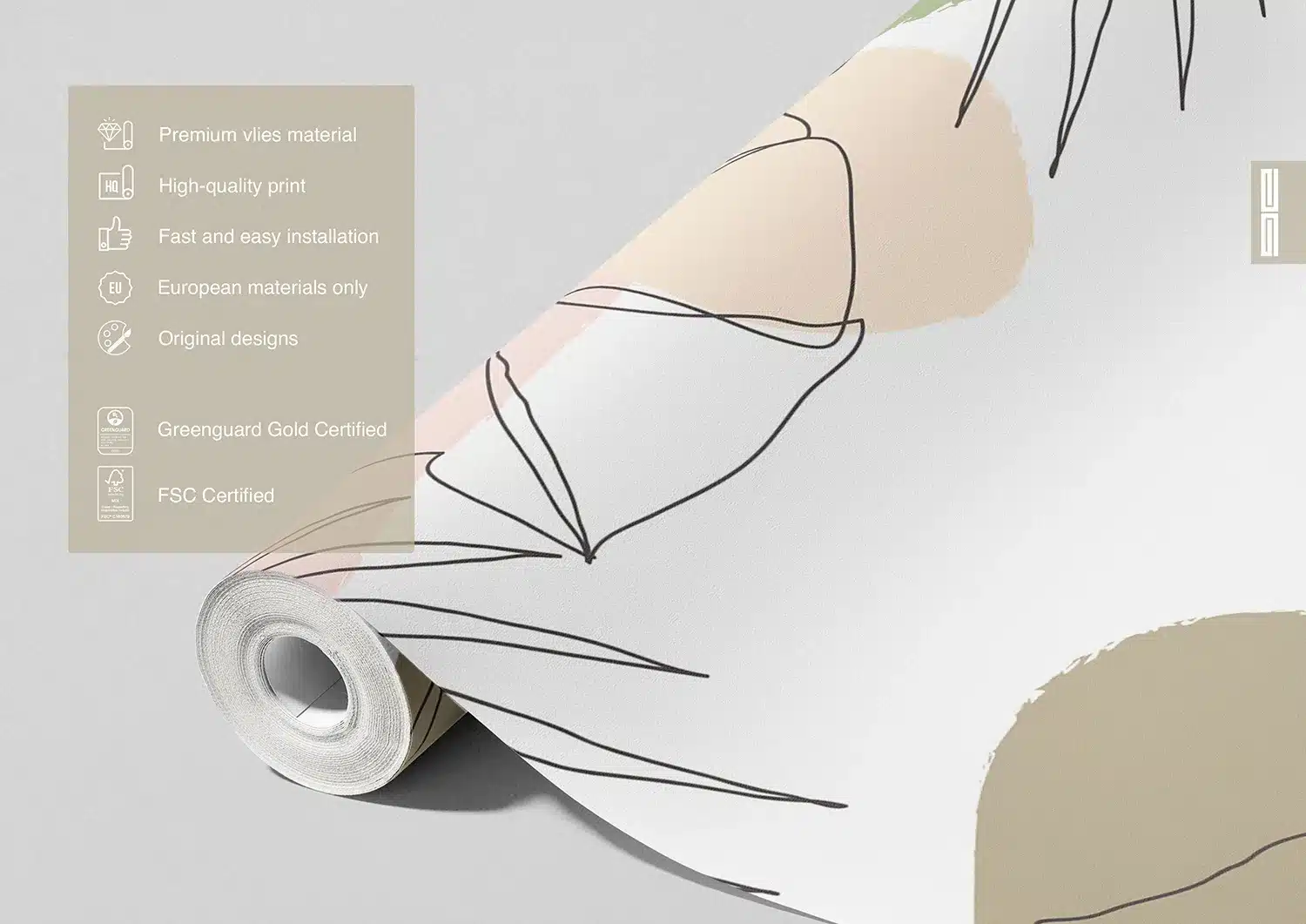 Calming Abstraction | Made-to-Measure Wallpaper | Artlook | FTNS 1277 7