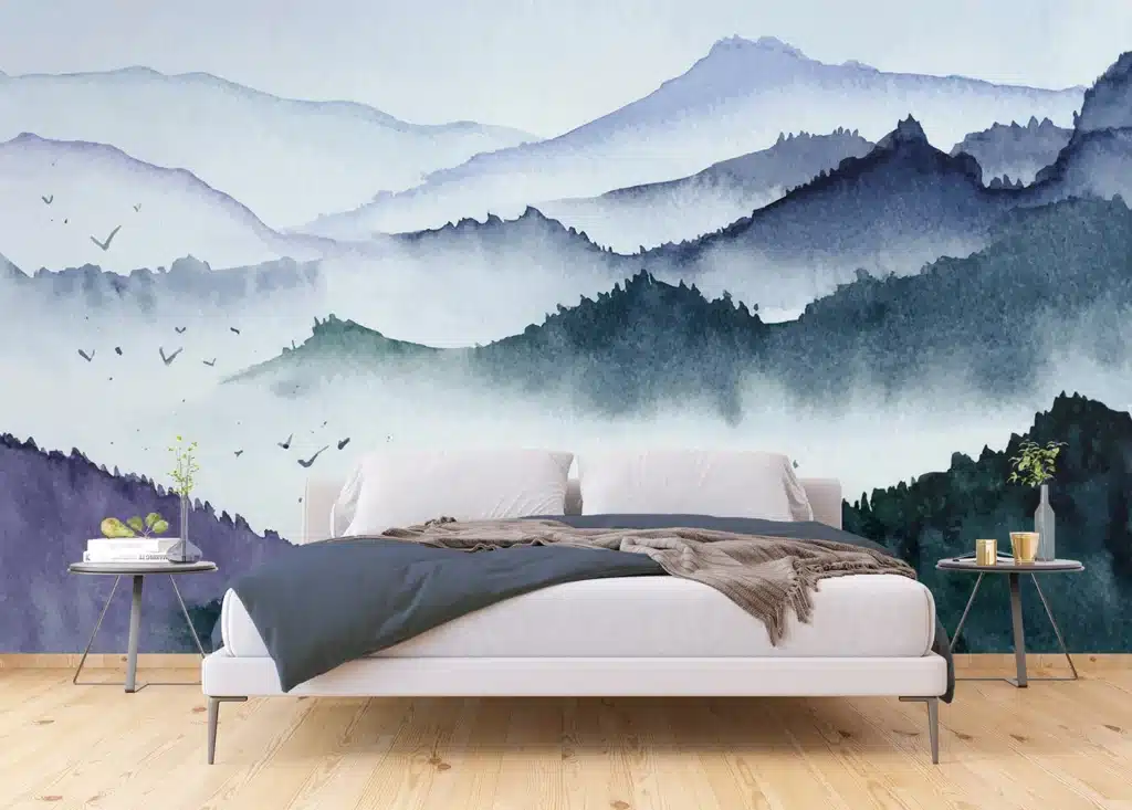 Wall Mural Watercolor Forest, Made to Measure, FTNS 1278 6
