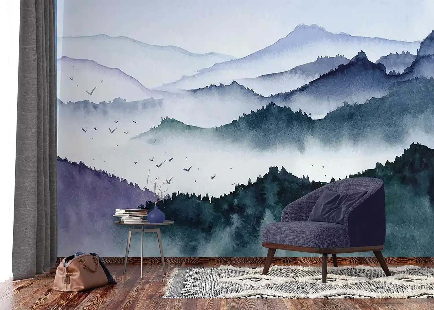 Watercolor Terrain  | Made-to-Measure Wallpaper | Artlook | FTNS 1278 3