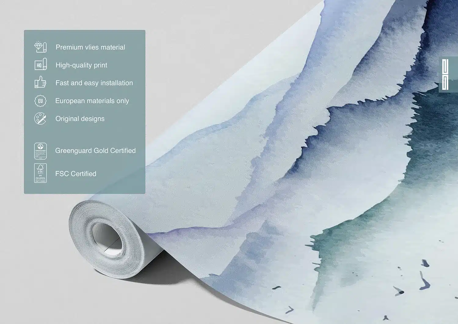 Watercolor Terrain  | Made-to-Measure Wallpaper | Artlook | FTNS 1278 7