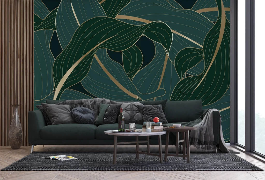 Wall Mural Night Leaves, Made to Measure, FTNS 1279 4