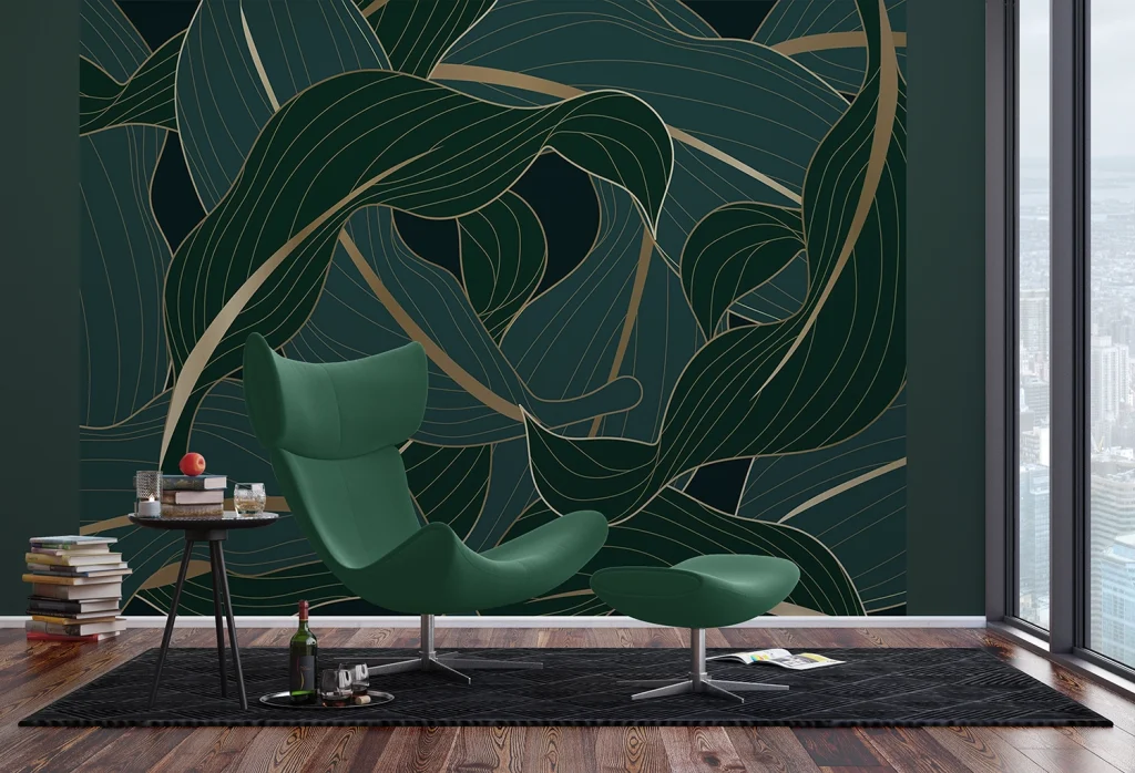 Wall Mural Night Leaves, Made to Measure, FTNS 1279 3