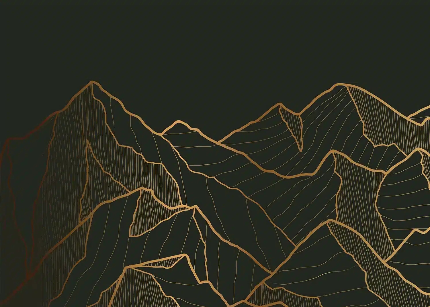 Golden Mountains | Made-to-Measure Wallpaper | Artlook | FTNS 1281