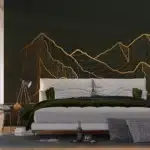 Wall Mural Golden Mountain, 375 x 270 cm, FTNS 1281