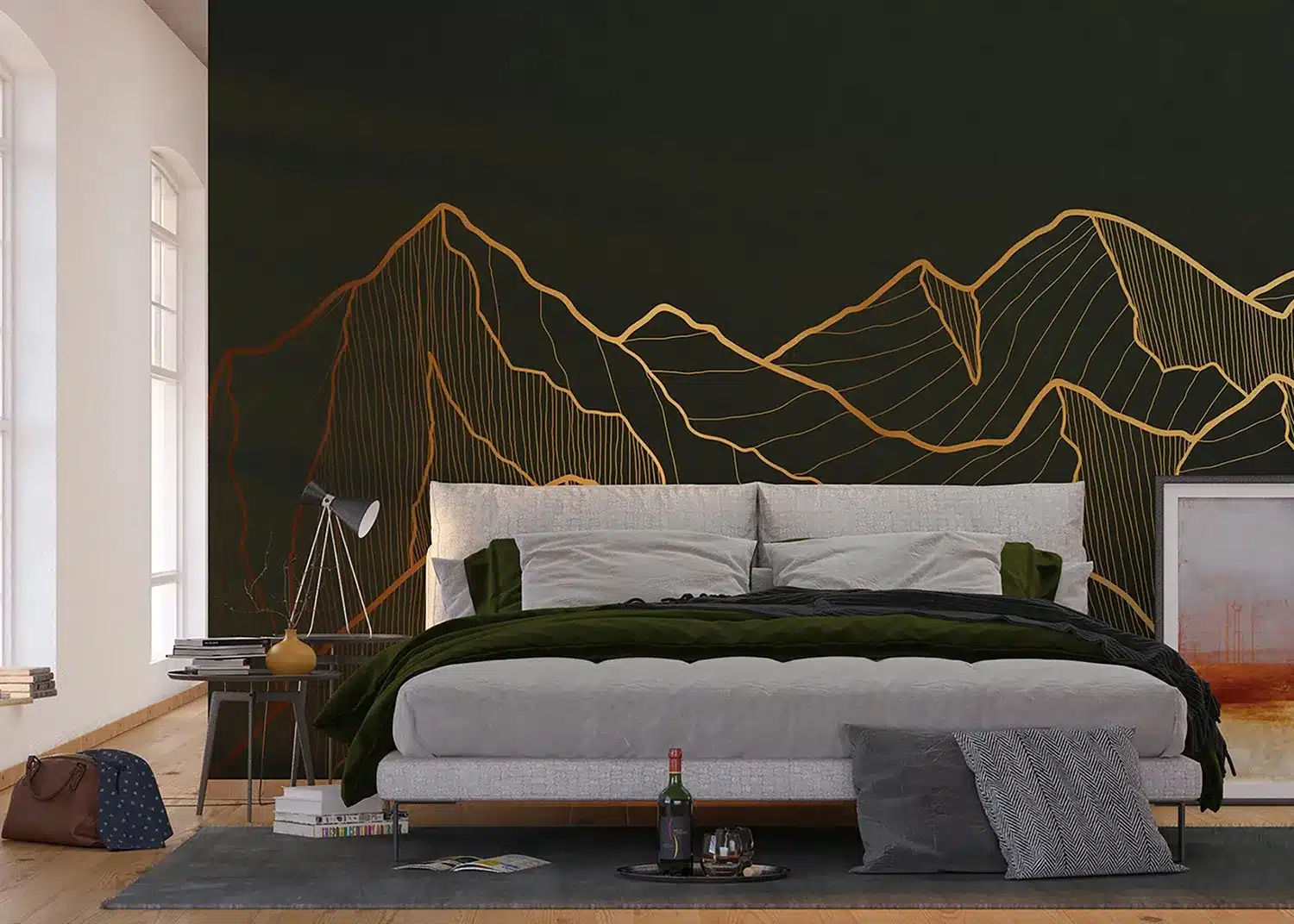 Golden Mountains | Made-to-Measure Wallpaper | Artlook | FTNS 1281 2