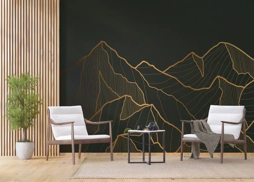 Wall Mural Golden Mountain, Made to Measure, FTNS 1281 4