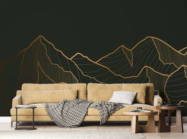 Golden Mountains | Made-to-Measure Wallpaper | Artlook | FTNS 1281