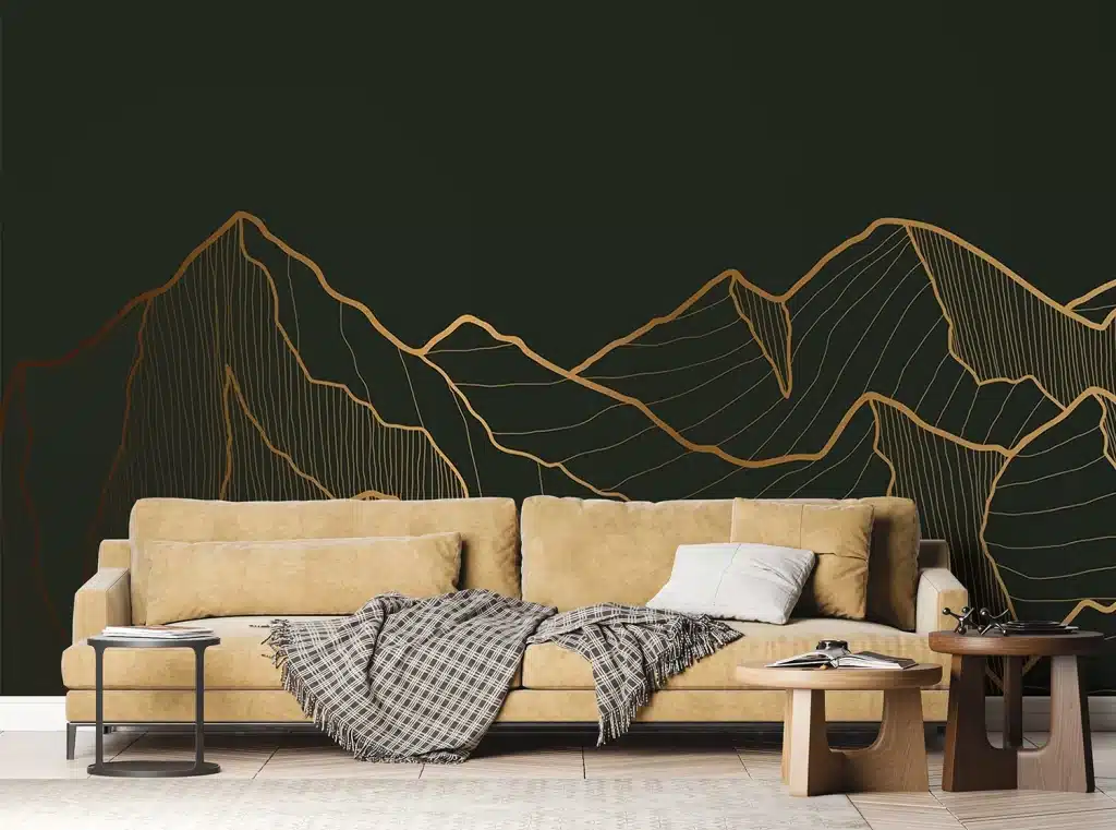 Wall Mural Golden Mountain, Made to Measure, FTNS 1281 6