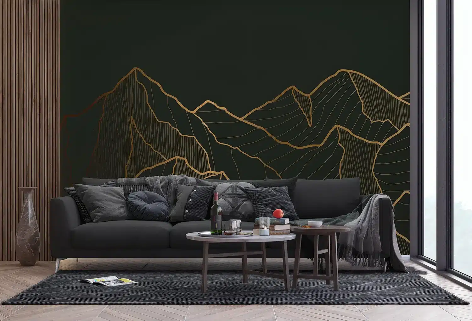Golden Mountains | Made-to-Measure Wallpaper | Artlook | FTNS 1281 3