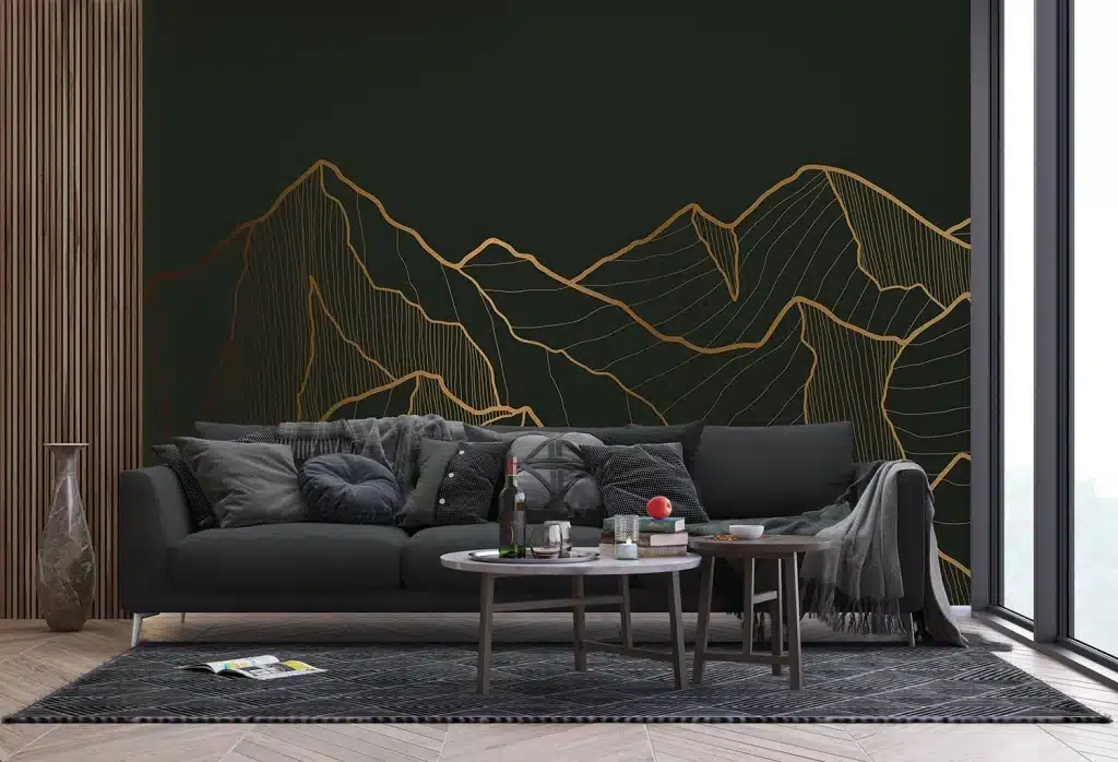 Wall Mural Golden Mountain, Made to Measure, FTNS 1281 5