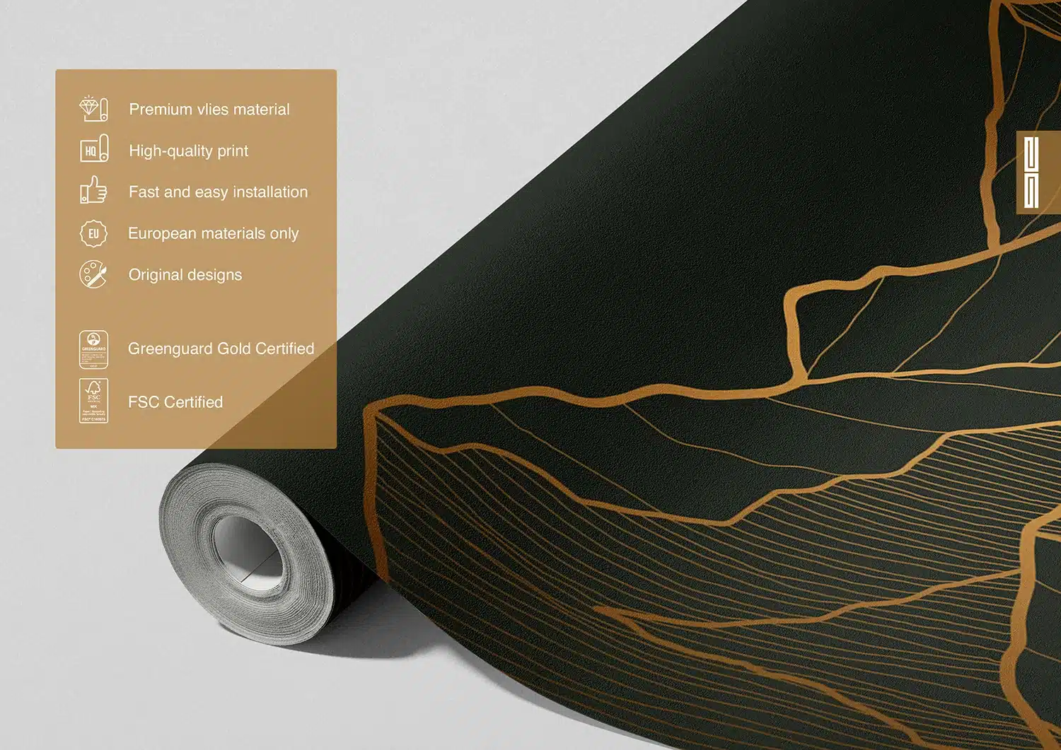 Golden Mountains | Made-to-Measure Wallpaper | Artlook | FTNS 1281 7