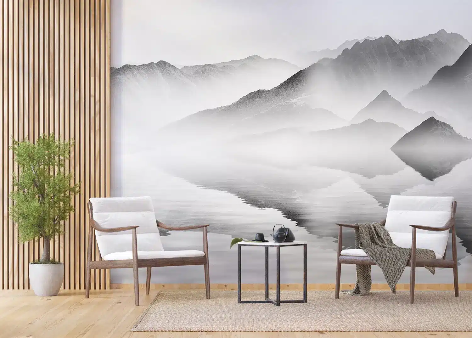 Misty Mountain Lake | Made-to-Measure Wallpaper | Artlook | FTNS 1284 5