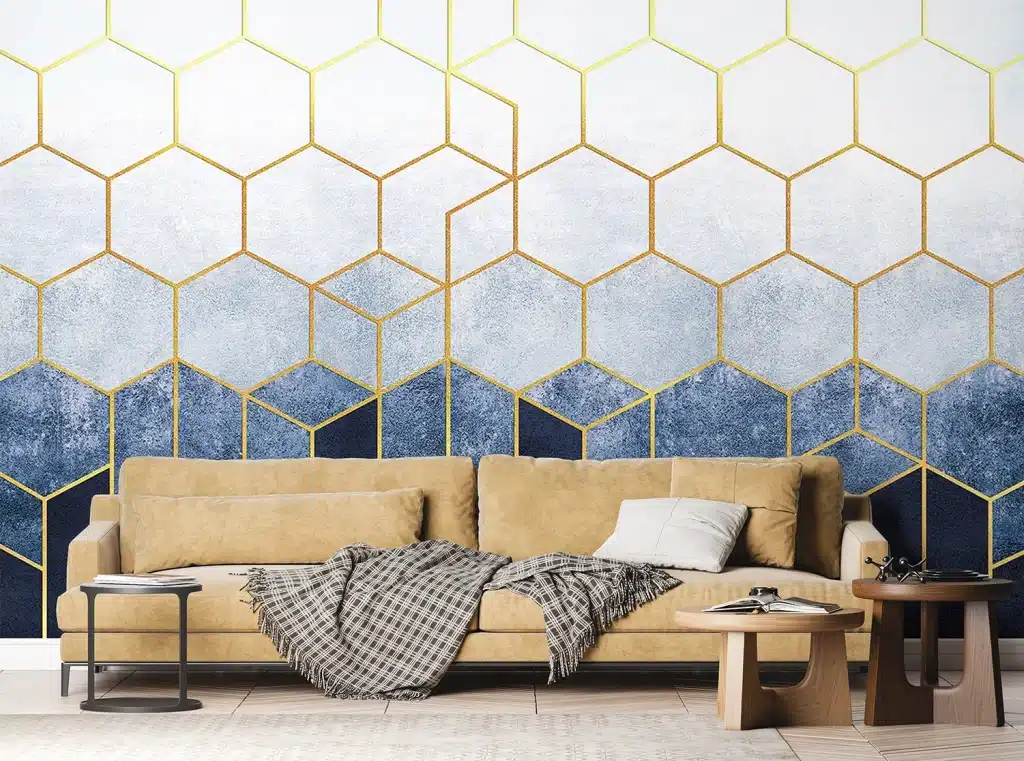Wall Mural Geometric Abstraction, Made to Measure, FTNS 1287