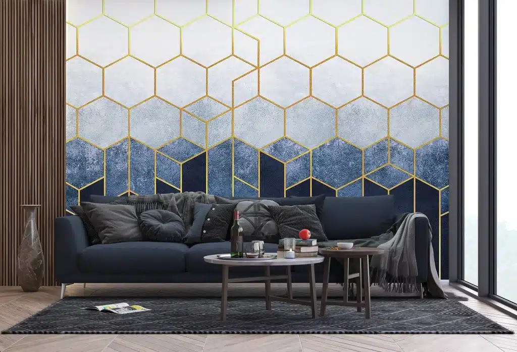 Wall Mural Geometric Abstraction, Made to Measure, FTNS 1287 3