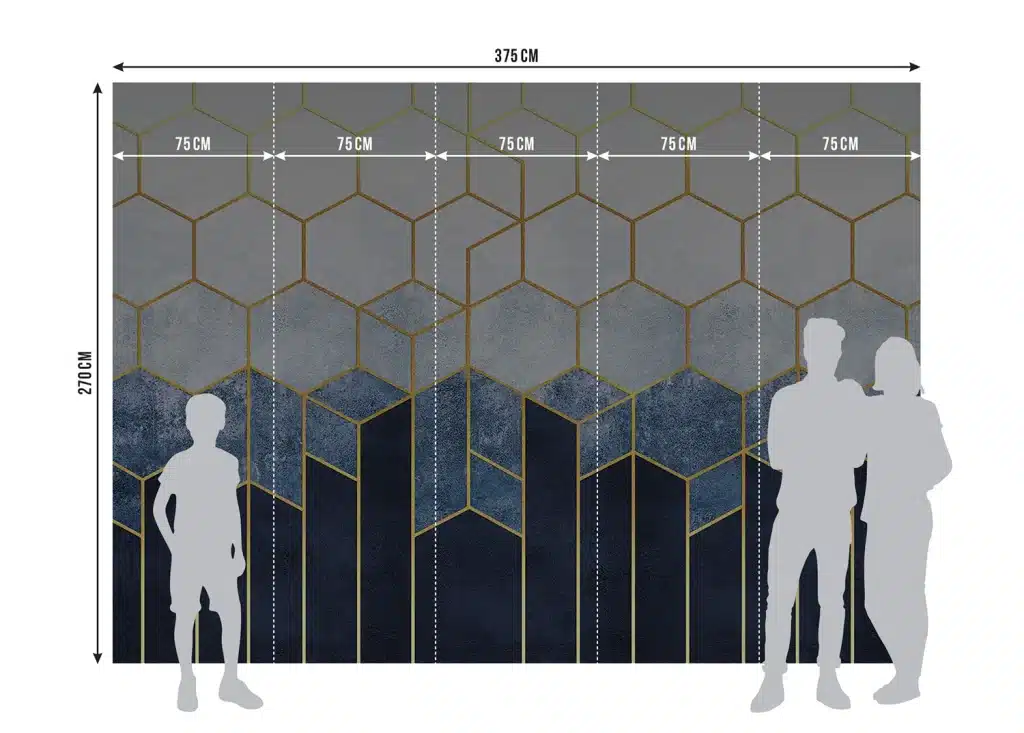 Wall Mural Geometric Abstraction, Made to Measure, FTNS 1287 7
