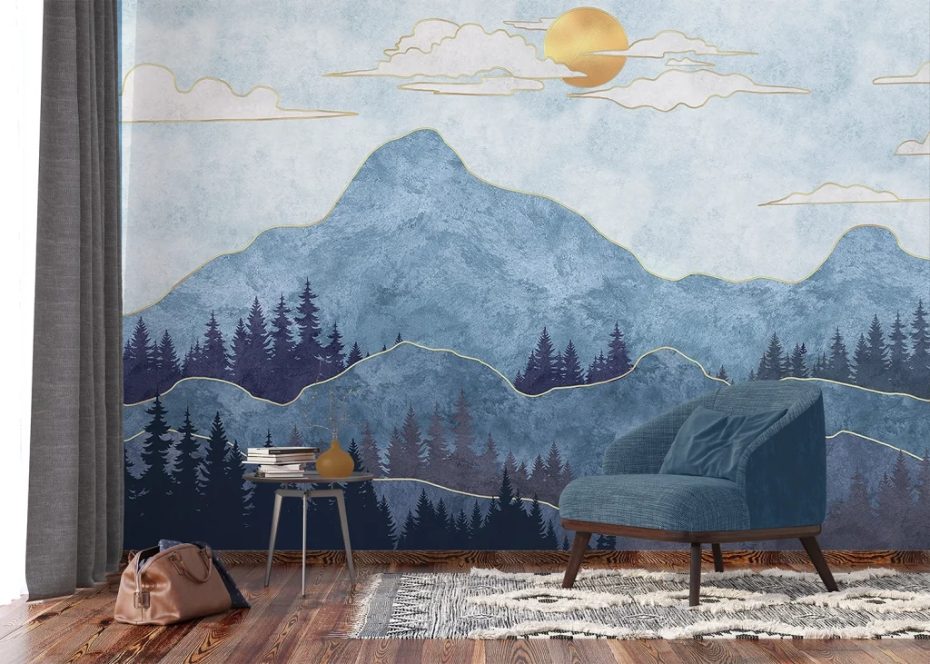 Wall Mural Oriental Landscape, Made to Measure, FTNS 1289