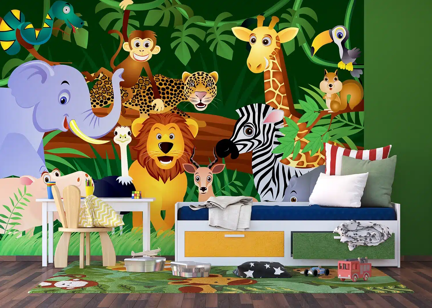 Jungle Friends | Made-to-Measure Kids Wallpaper | Artlook | FTNS 2440 3