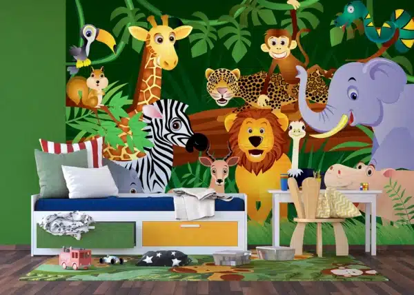 Jungle Friends | Made-to-Measure Kids Wallpaper | Artlook | FTNS 2440