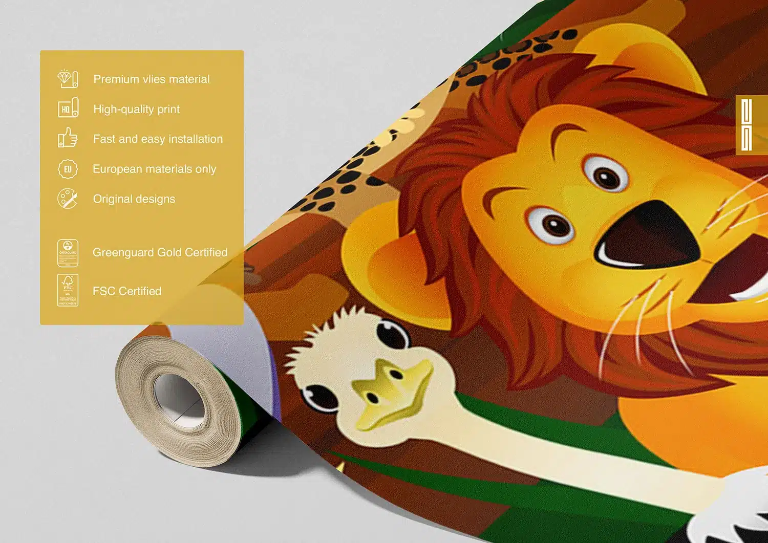 Jungle Friends | Made-to-Measure Kids Wallpaper | Artlook | FTNS 2440 5