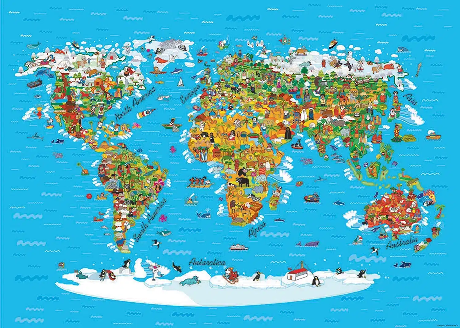 World Map for Kids | Made-to-Measure Kids Wallpaper | Artlook | FTNS 2441