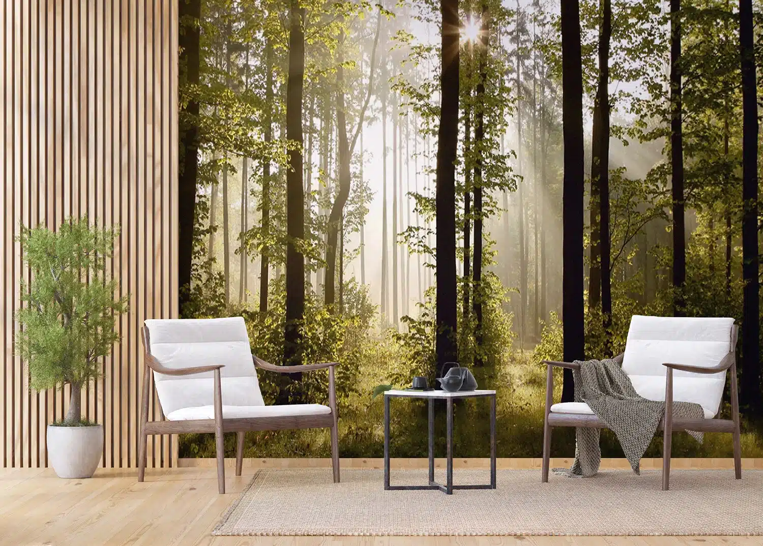 Sunrise Forest | Made-to-Measure Wallpaper | Artlook | FTNS 2447 5