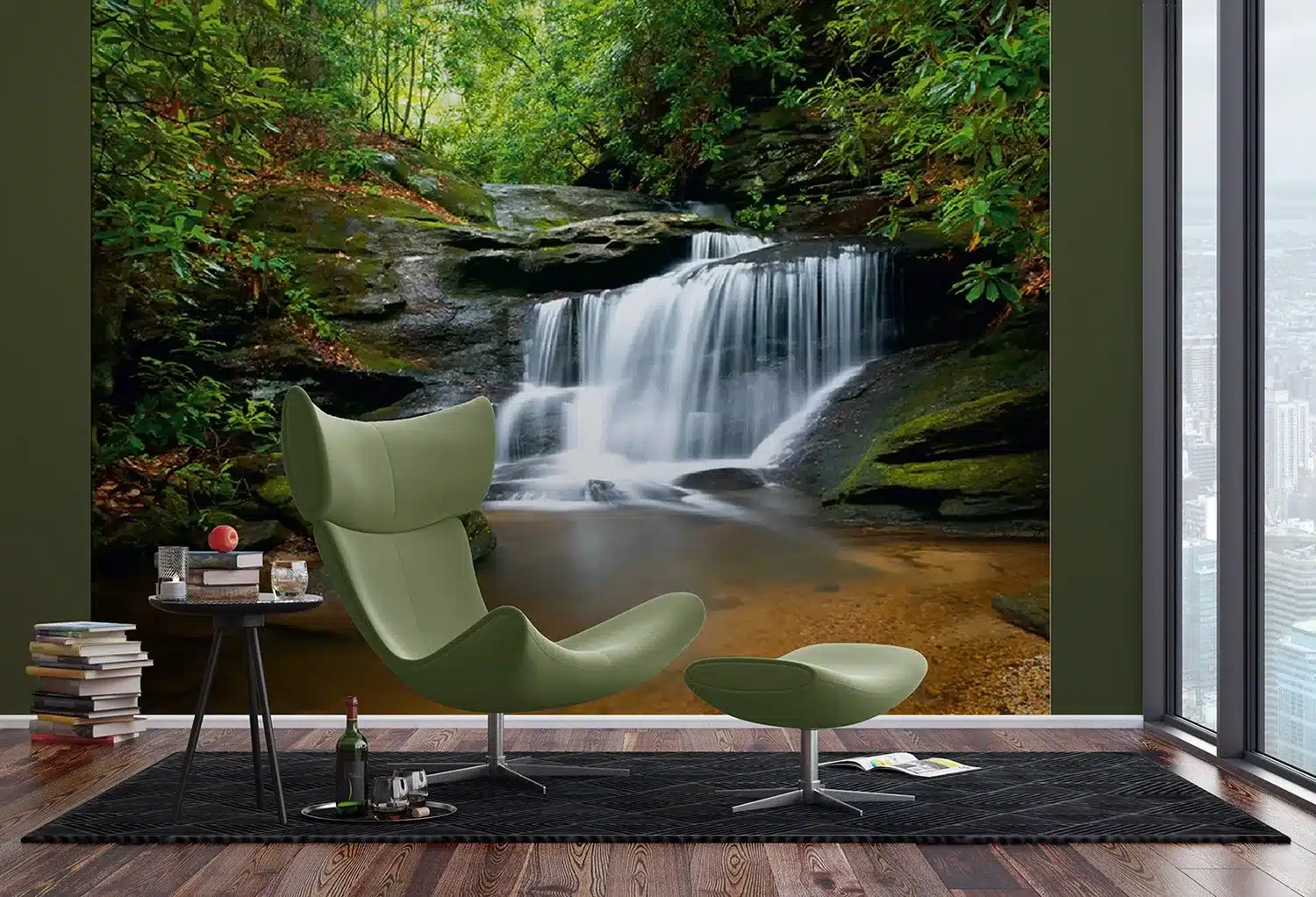 Forest Waterfall | Made-to-Measure Wallpaper | Artlook | FTNS 2450 3