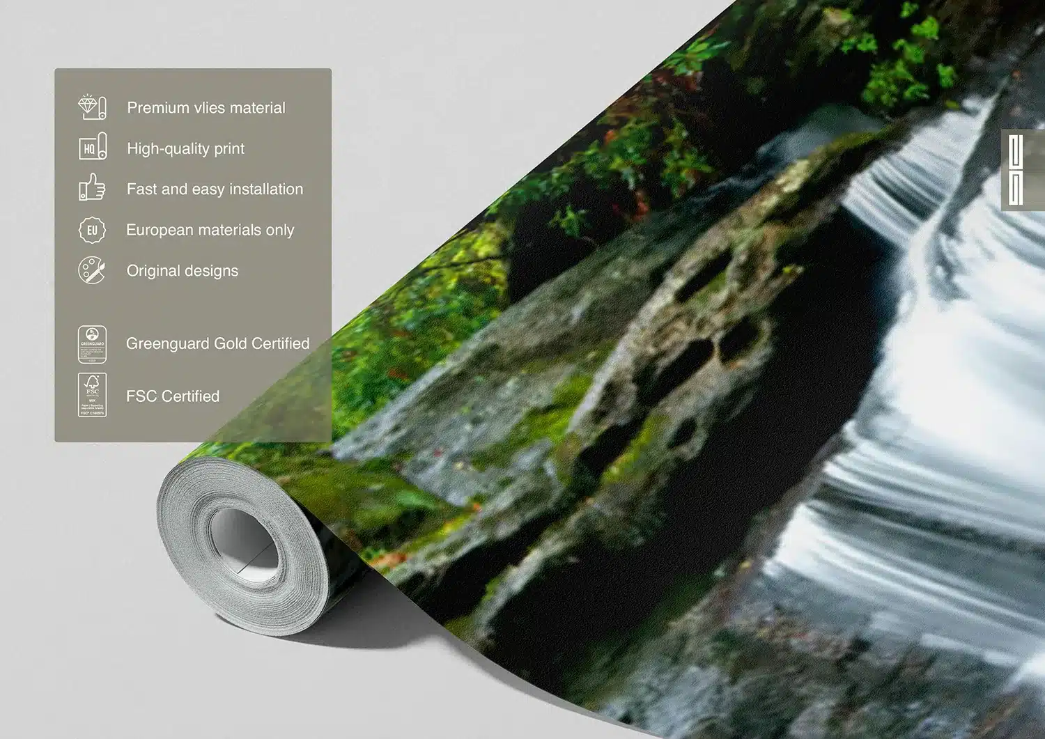 Forest Waterfall | Made-to-Measure Wallpaper | Artlook | FTNS 2450 7