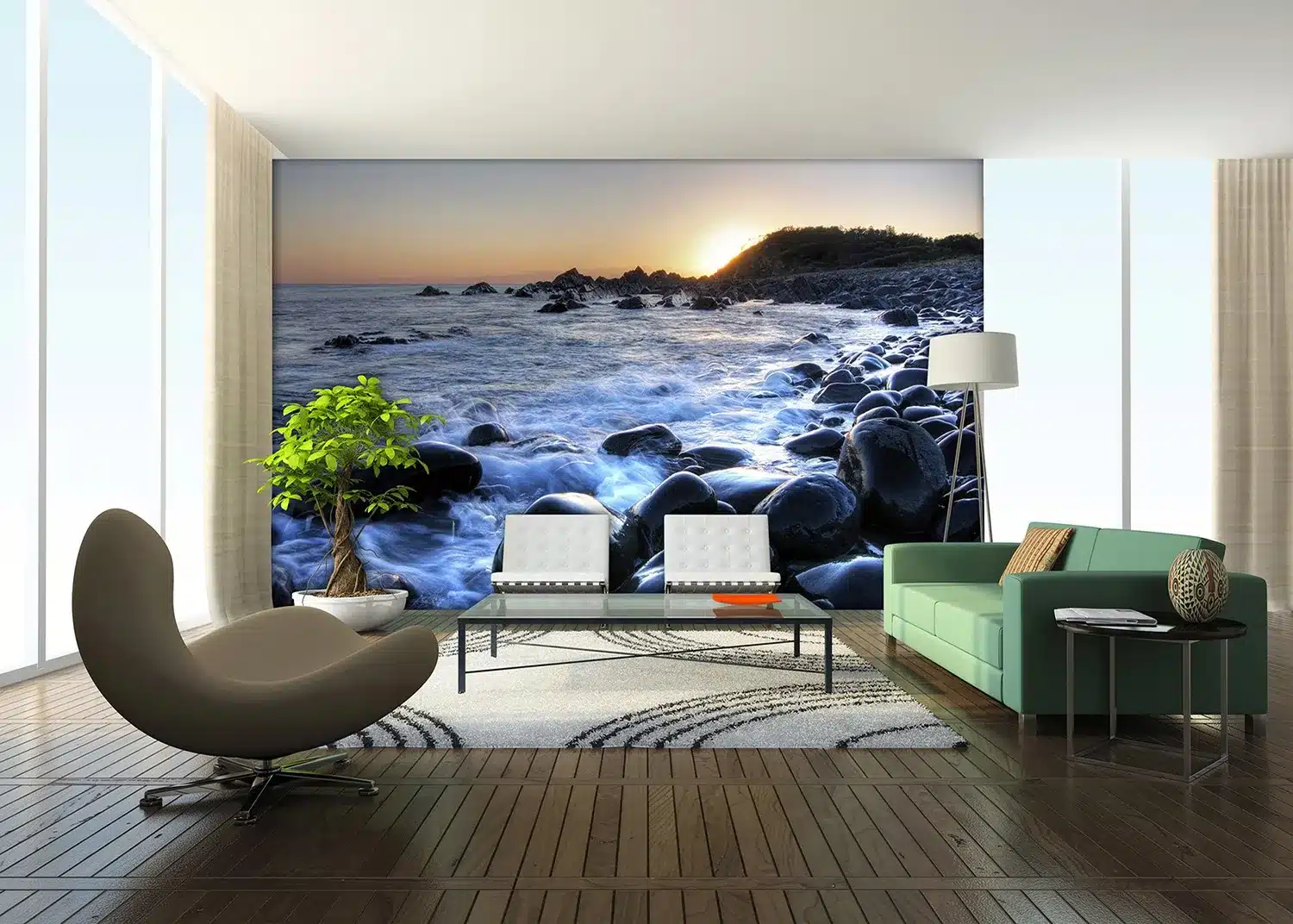 Ocean Sunset | Made-to-Measure Wallpaper | Artlook | FTNS 2453 2