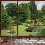 Wall Mural Window to Garden, 375 x 270 cm, FTNS 2456