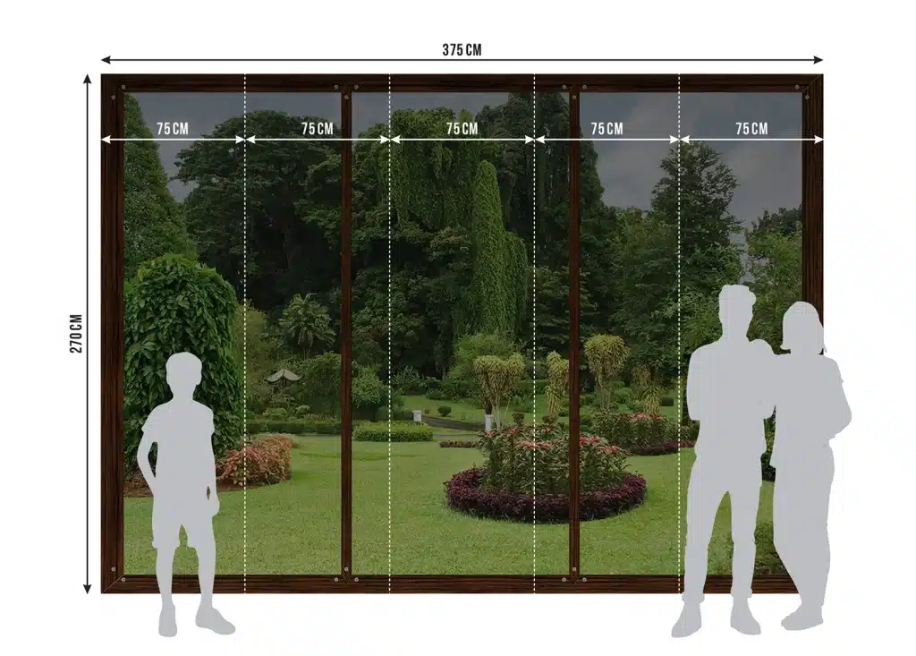 Wall Mural Window to Garden, Made to Measure, FTNS 2456 8