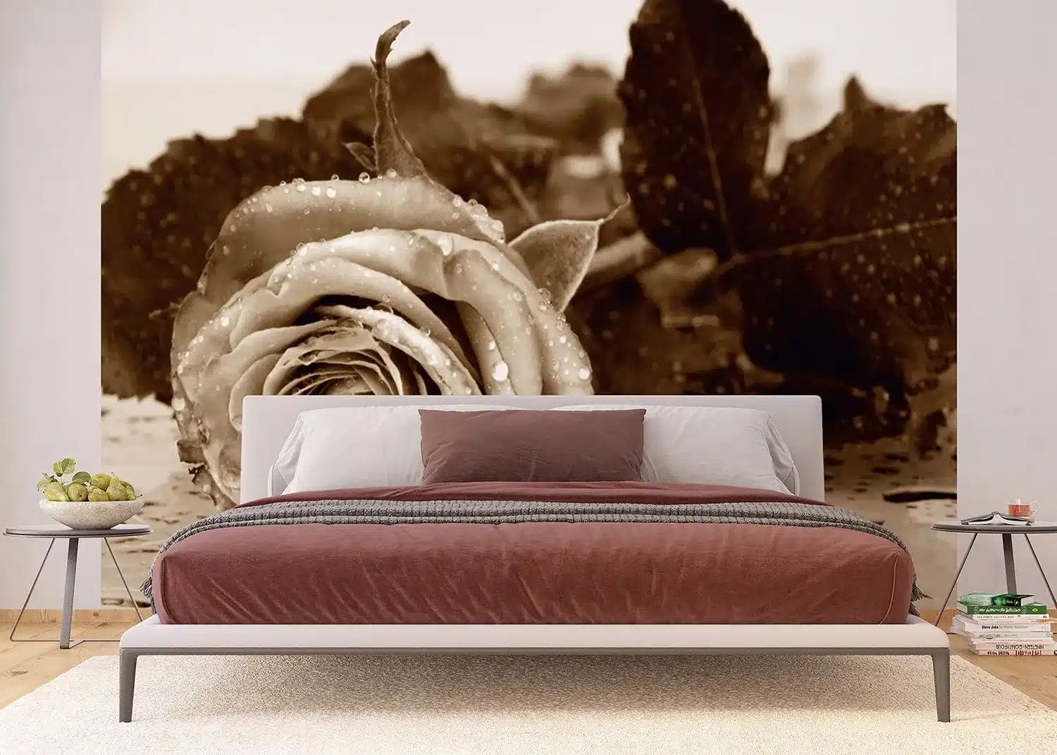 Sepia Rose | Made-to-Measure Wallpaper | Artlook | FTNS 2458 2