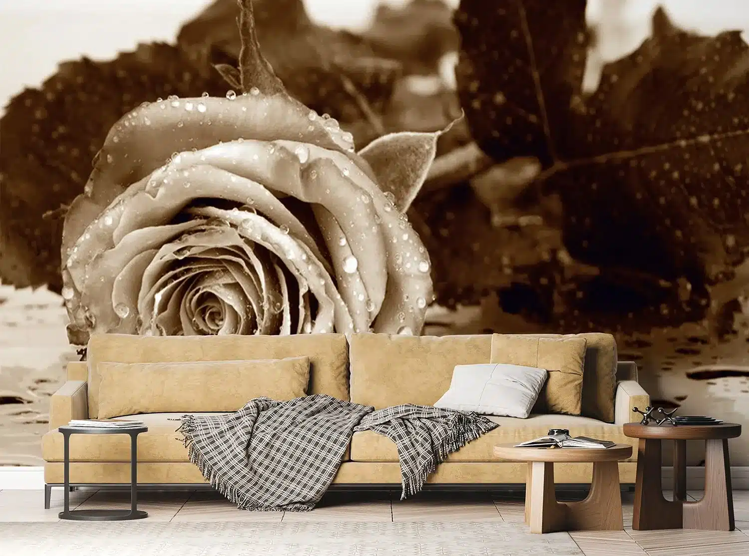 Sepia Rose | Made-to-Measure Wallpaper | Artlook | FTNS 2458 4