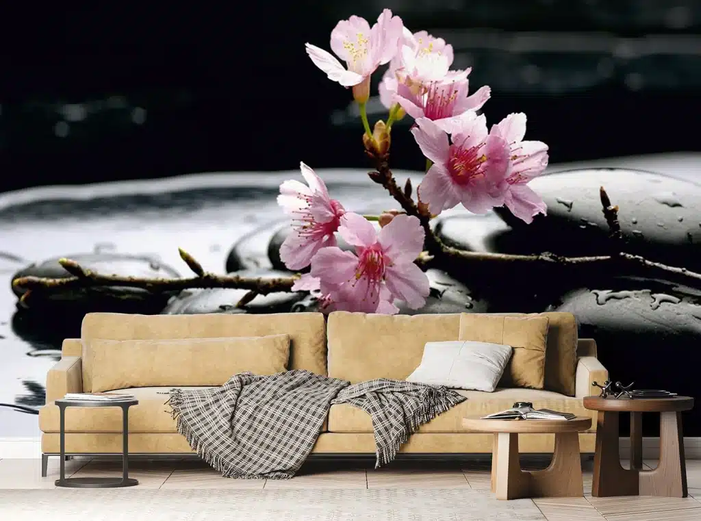 Wall Mural Floating Sakura, Made to Measure, FTNS 2460