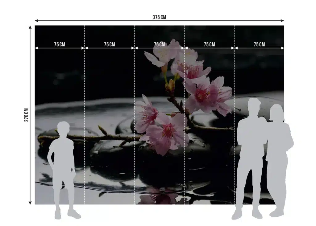 Wall Mural Floating Sakura, Made to Measure, FTNS 2460 7